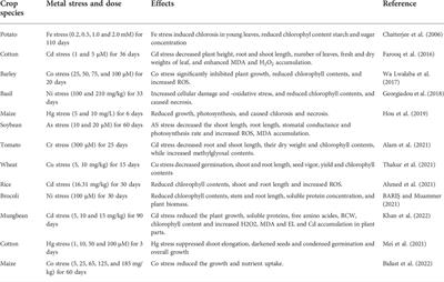 The role of zinc to mitigate heavy metals toxicity in crops